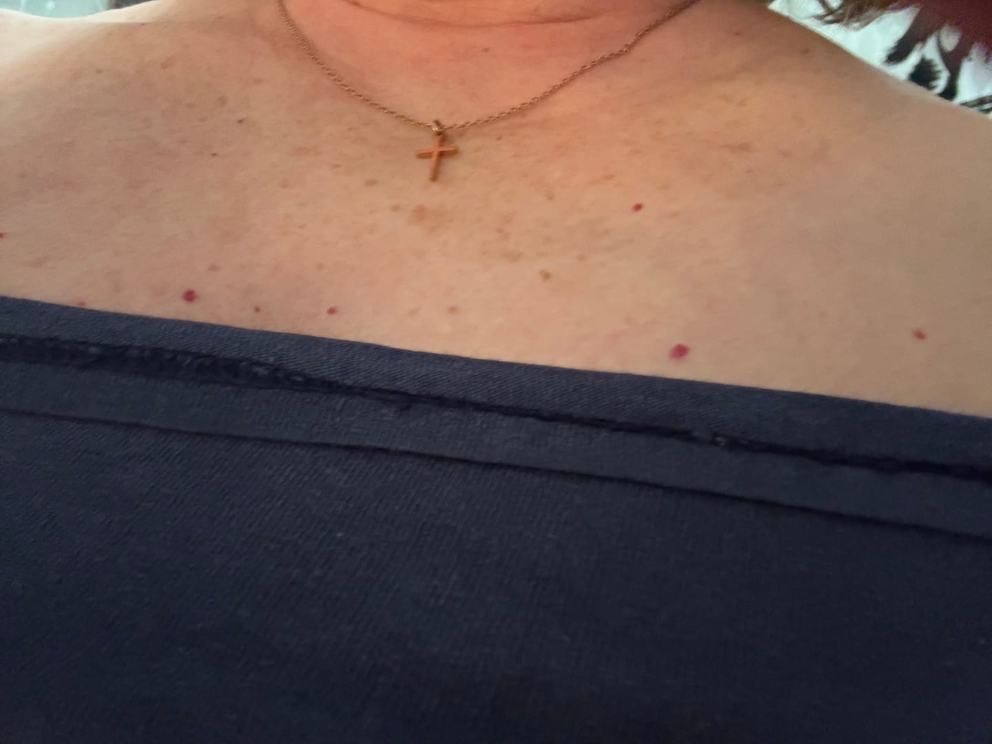 Customer photo review of Classic Cross Pendant Necklace
