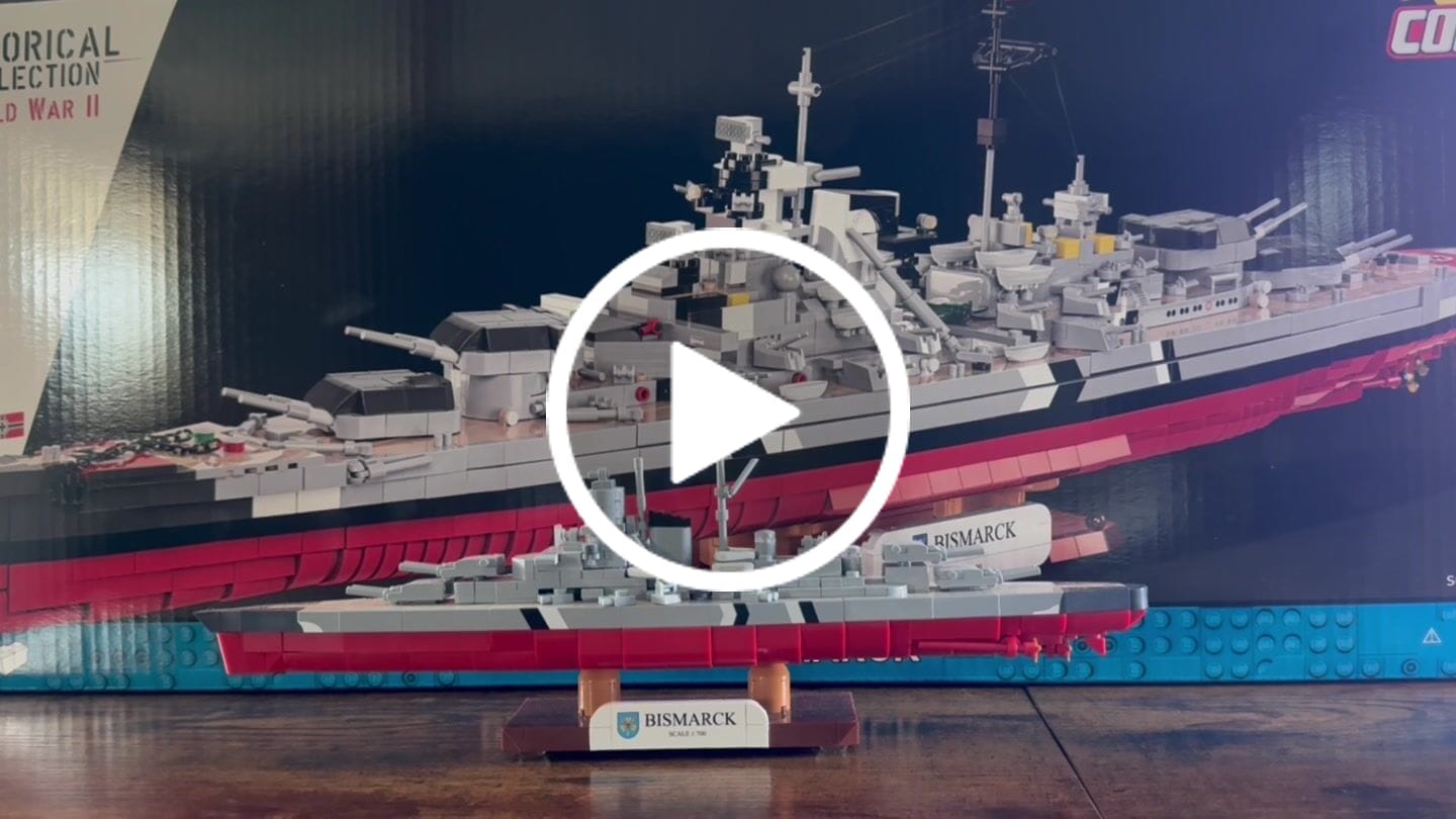 Customer video review of COBI Battleship Bismarck: Set #4860