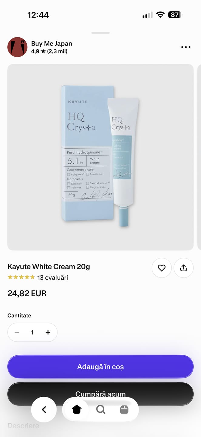 Customer photo review of Kayute White Cream 20g