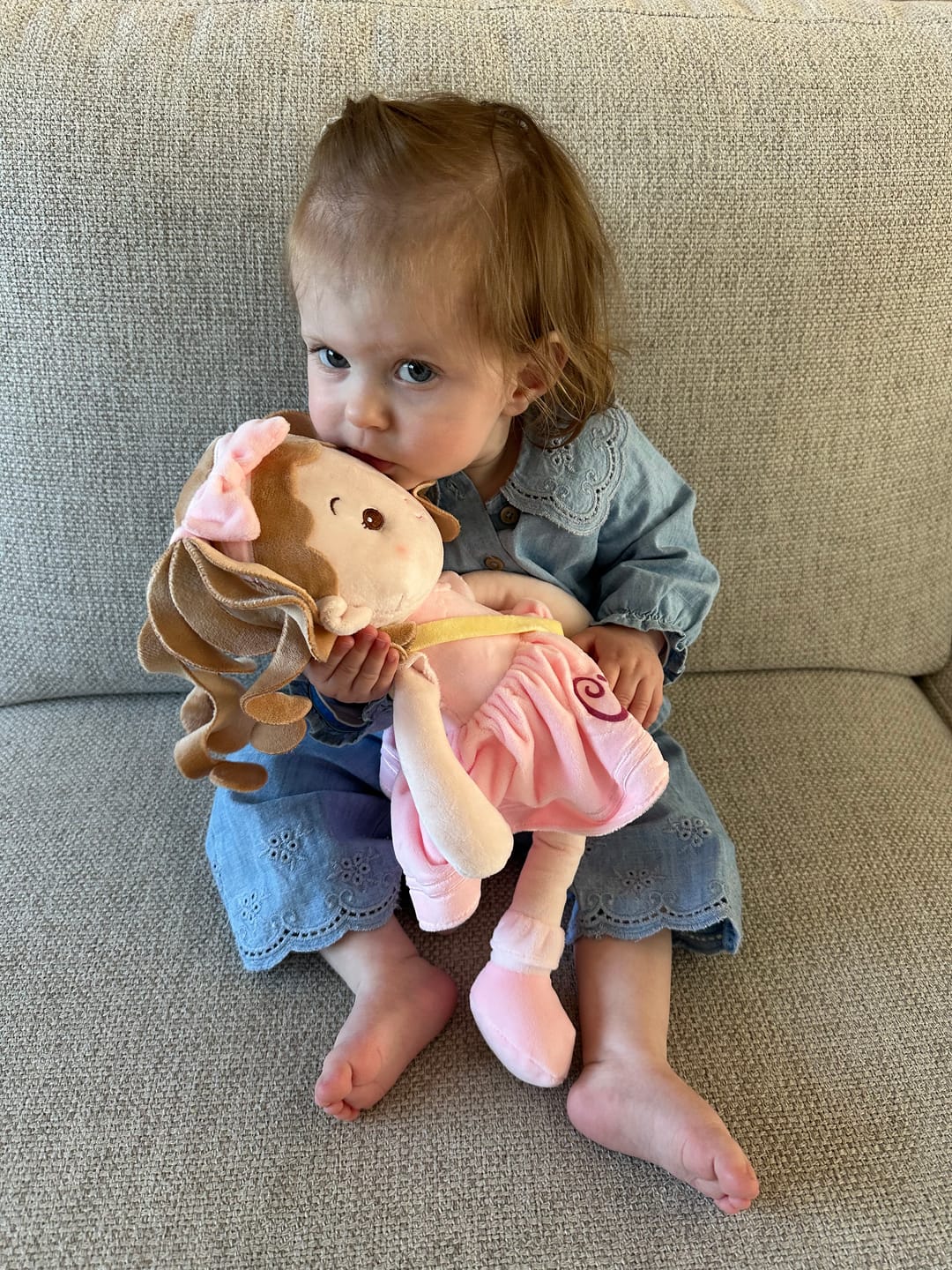 Customer photo review of Personalized Milly Girl & Her Pet