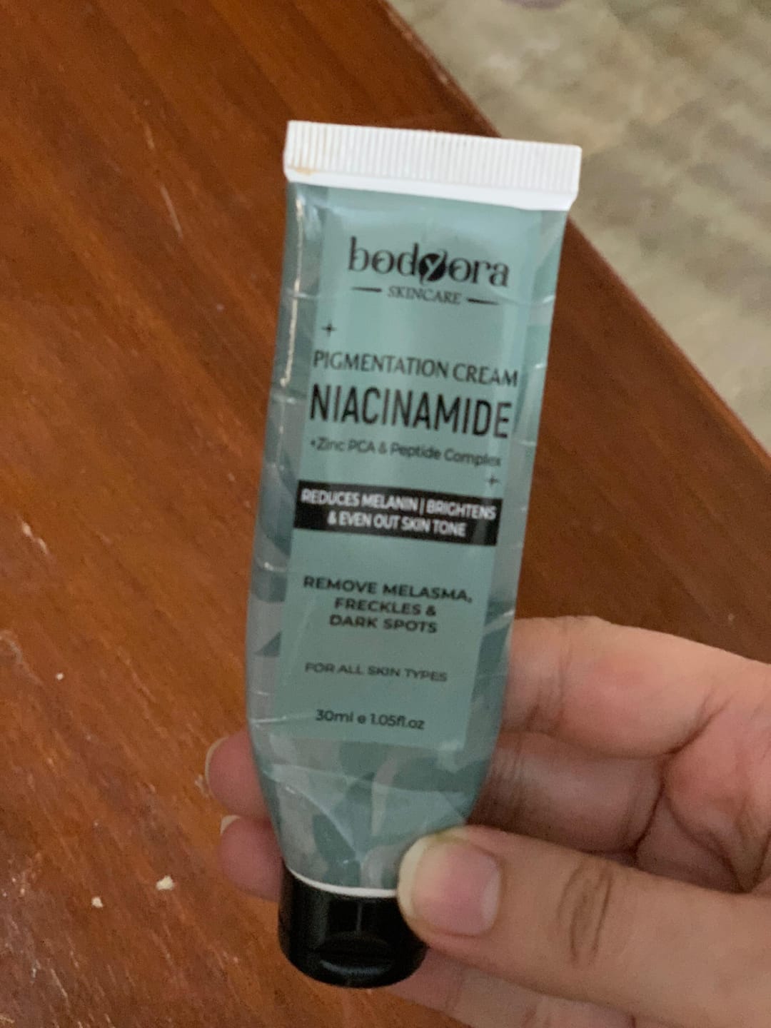 Customer photo review of Niacinamide Pigmentation Cream