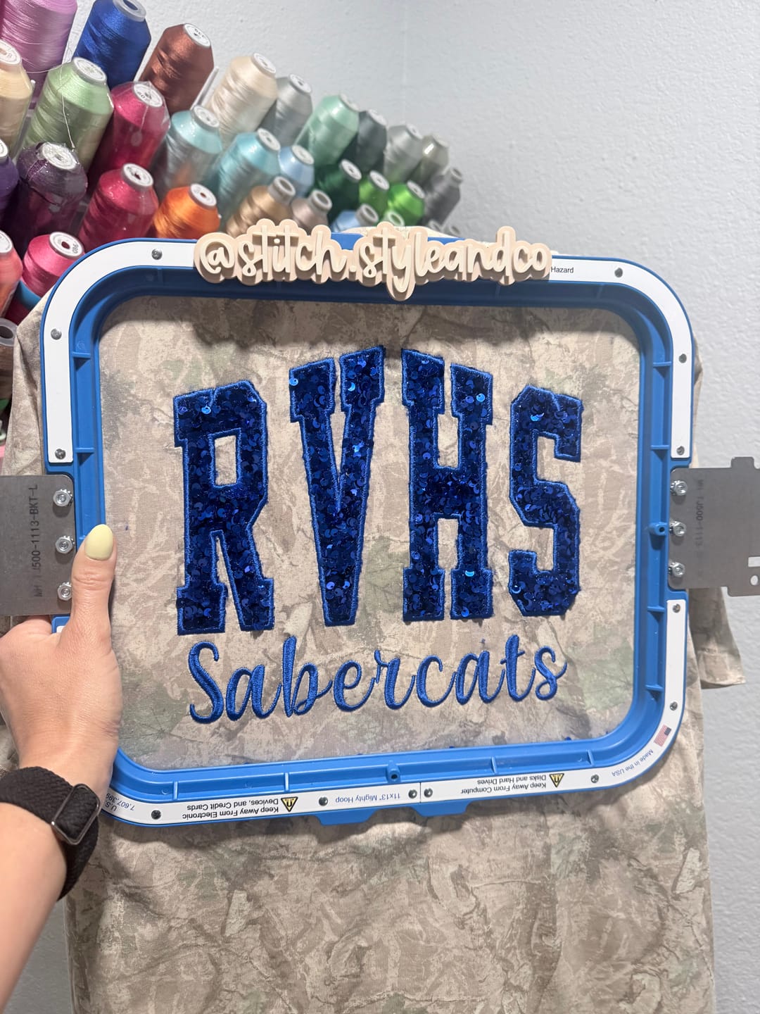 Customer photo review of Sequin on Velvet