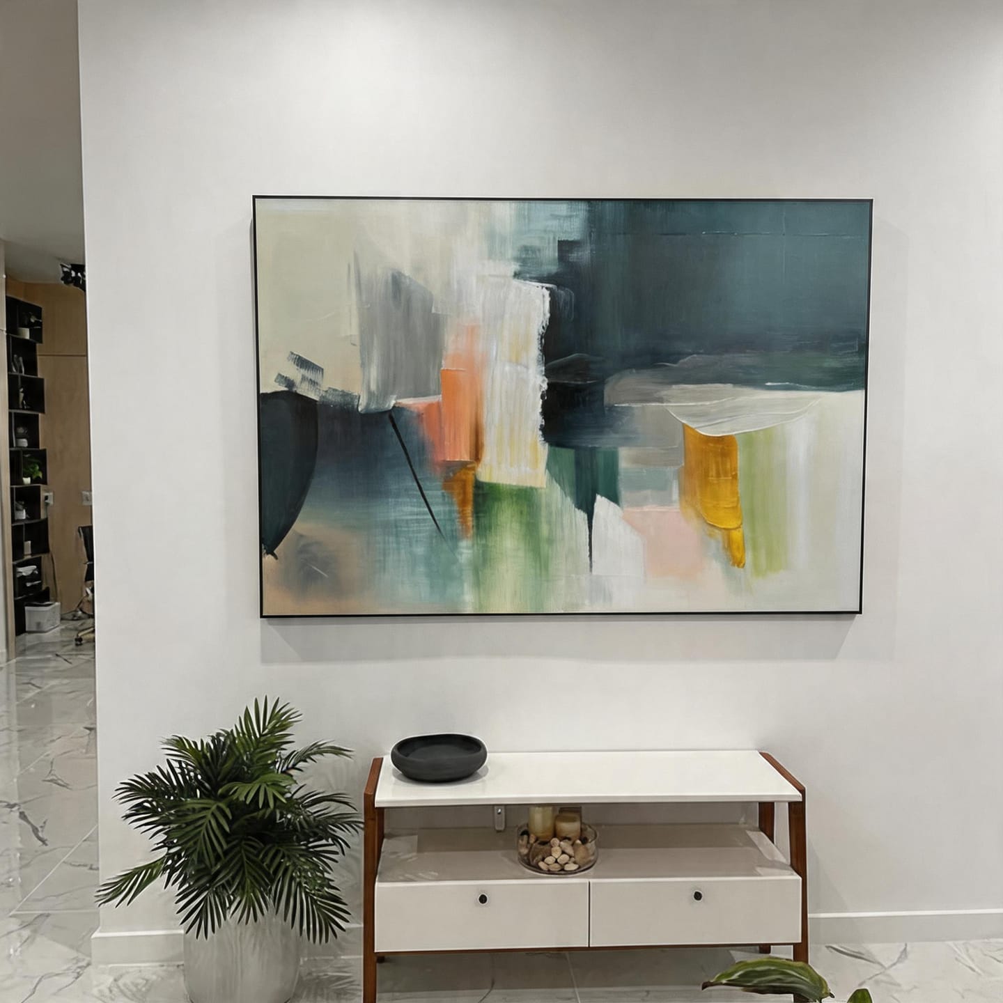 Customer photo review of Colorful Abstract Painting Canvas #AP113