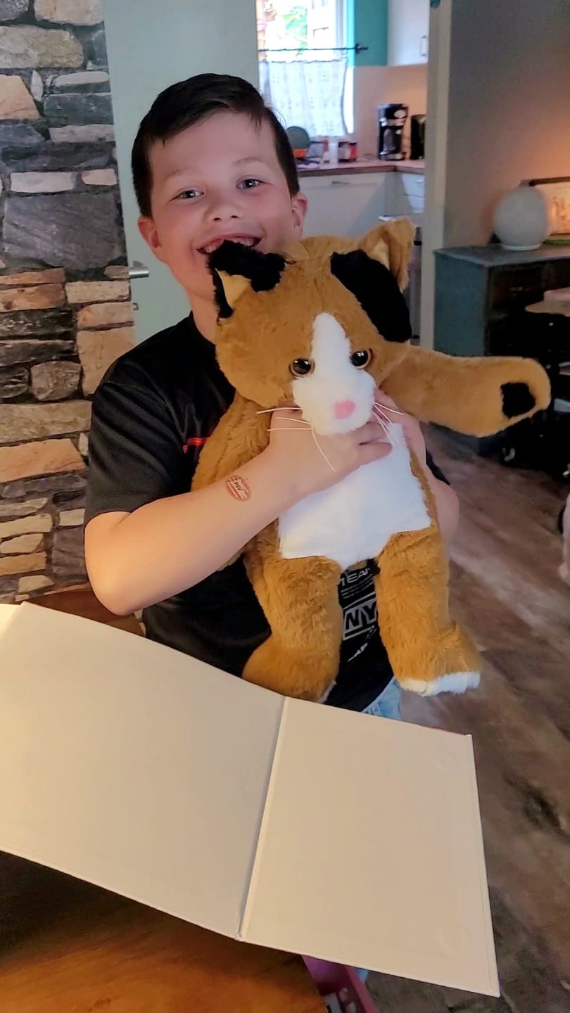 Customer photo review of Verzwaringsknuffel Kat 2,2 kg + Gratis Pittenzakje