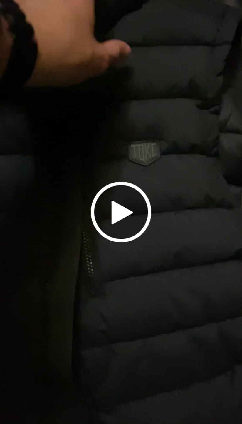 Customer video review of Chaqueta Sin Mangas Hombre Negro Guzzi