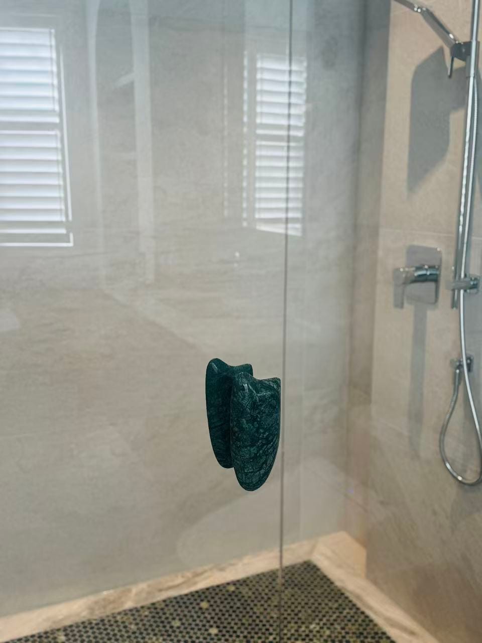 Customer photo review of Oval Mango-Shaped Door Handles