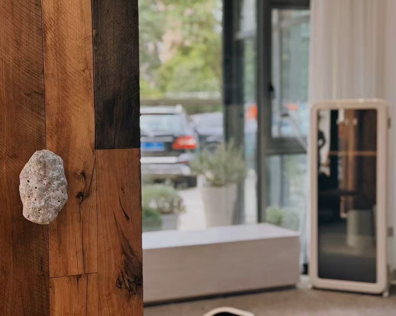 Customer photo review of Meteorite-Shaped Door Handles