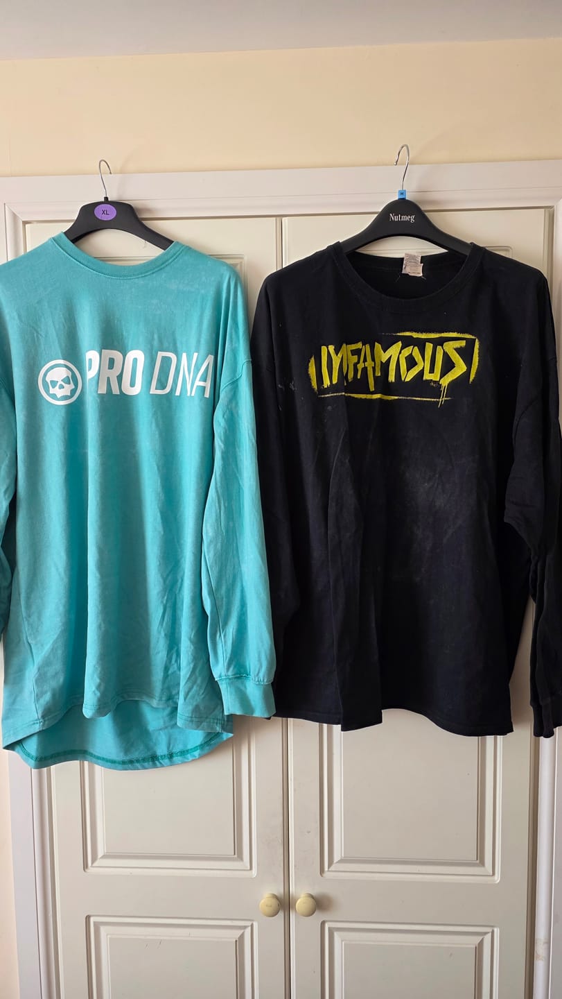 Customer photo review of STONE WASHED LONG SLEEVE SHIRT - POOL