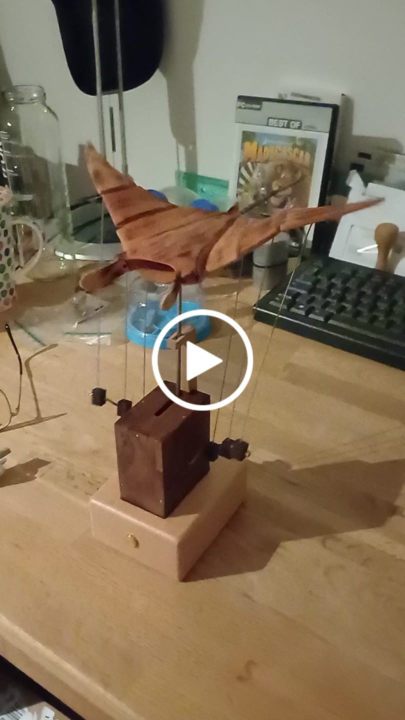 Customer video review of MarinerPoet™ Handcrafted Wooden Manta Ray Automaton