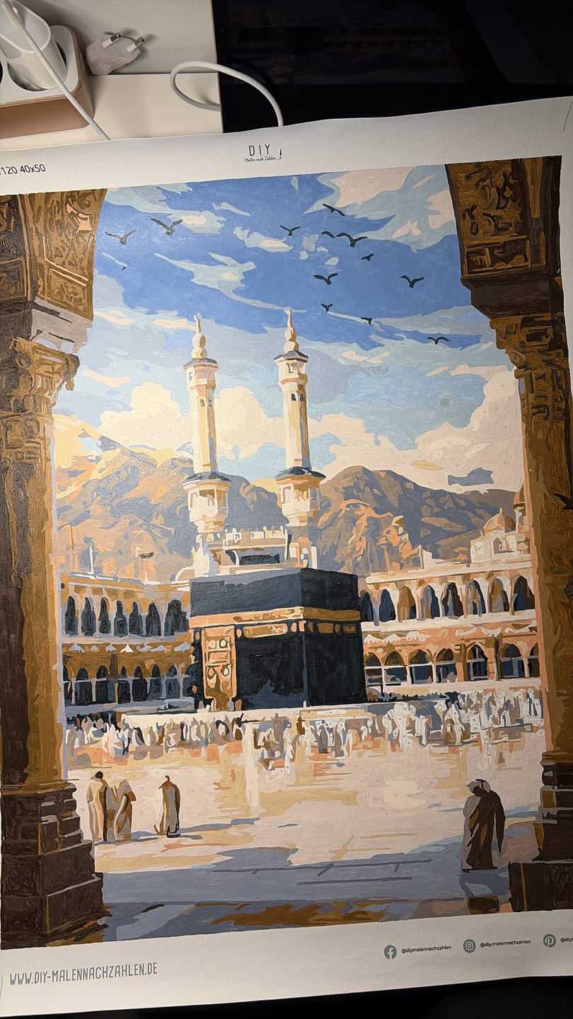 Customer photo review of Malen nach Zahlen - Zur Kaaba