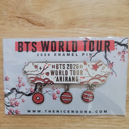 Customer photo review of (PREORDER) BTS 2026 Tour Pin