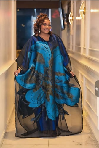 Customer photo review of 3D ORGANDI  BLUE