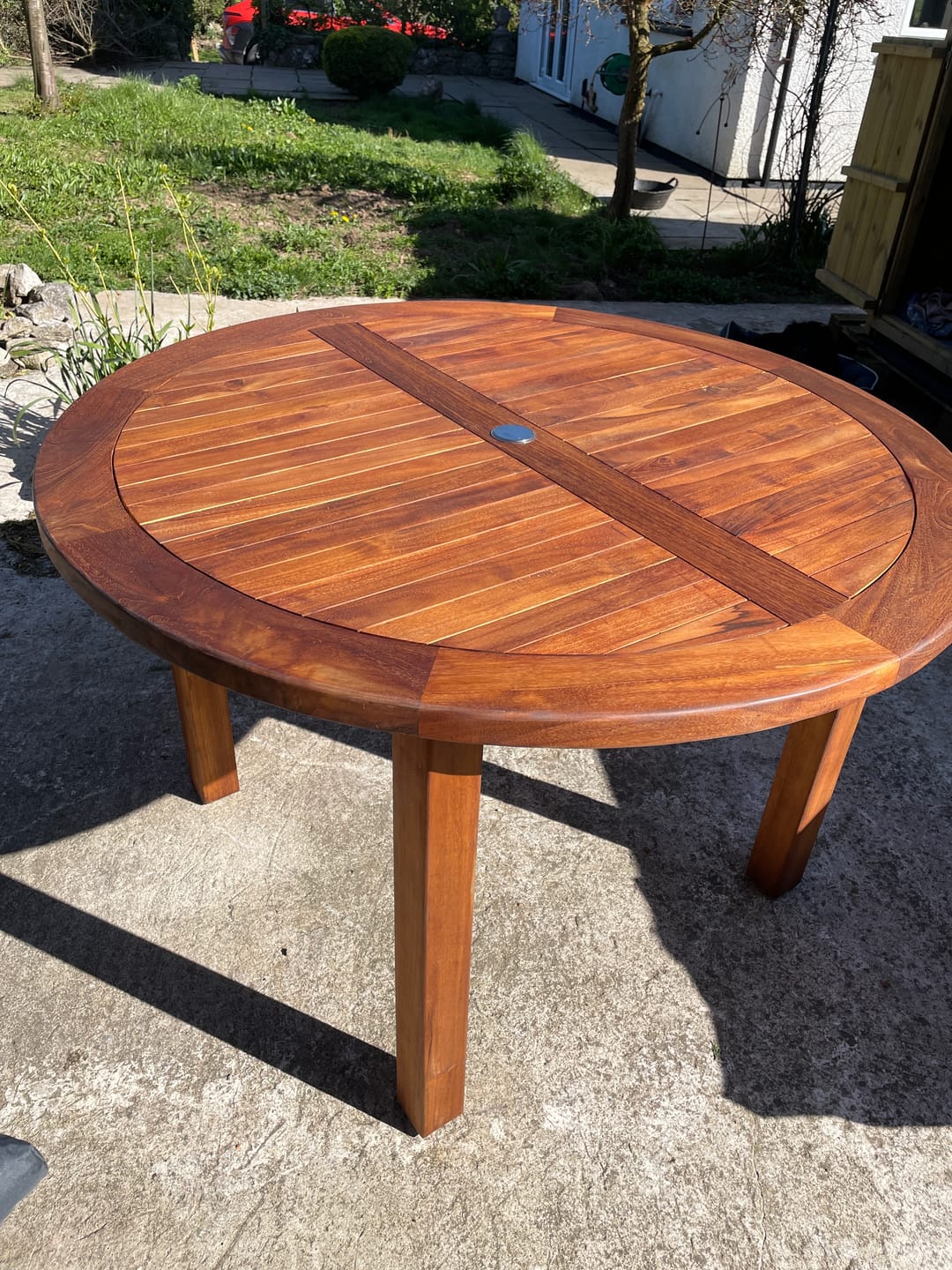 Customer photo review of Ex-Display Teak 120cm Maximus Table
