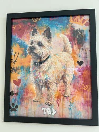 Customer photo review of Graffiti -  Personalised Poster