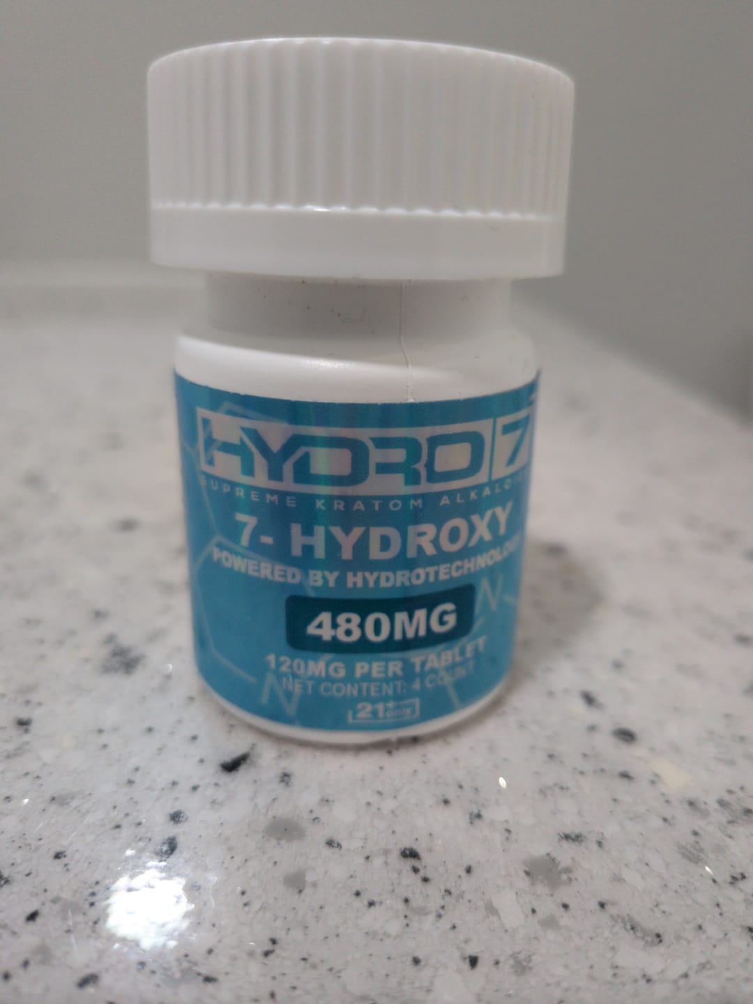 Customer photo review of 7-Hydroxy Tablets - 120MG (4 Count) 480 mg per jar