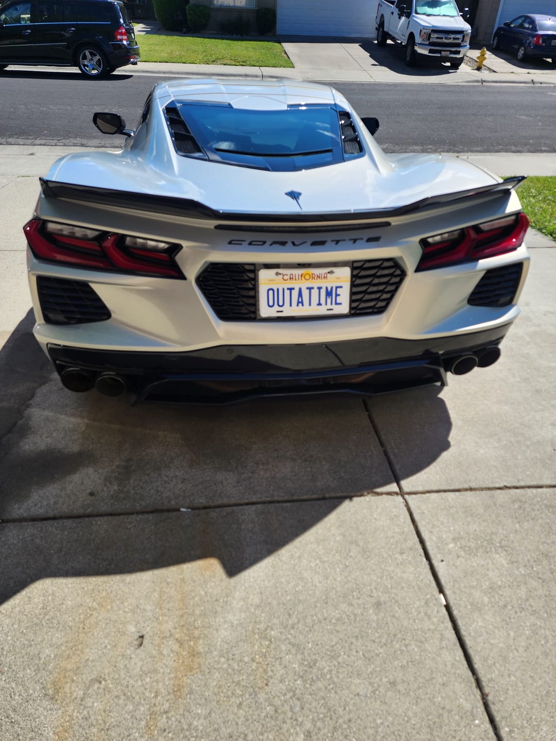 Customer photo review of Chevrolet Corvette C8 License Plate Backing