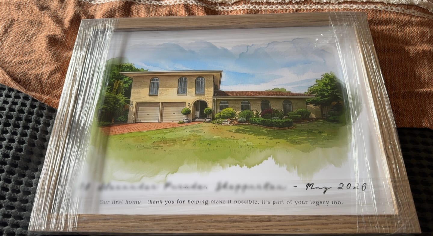 Customer photo review of Custom House Portrait
