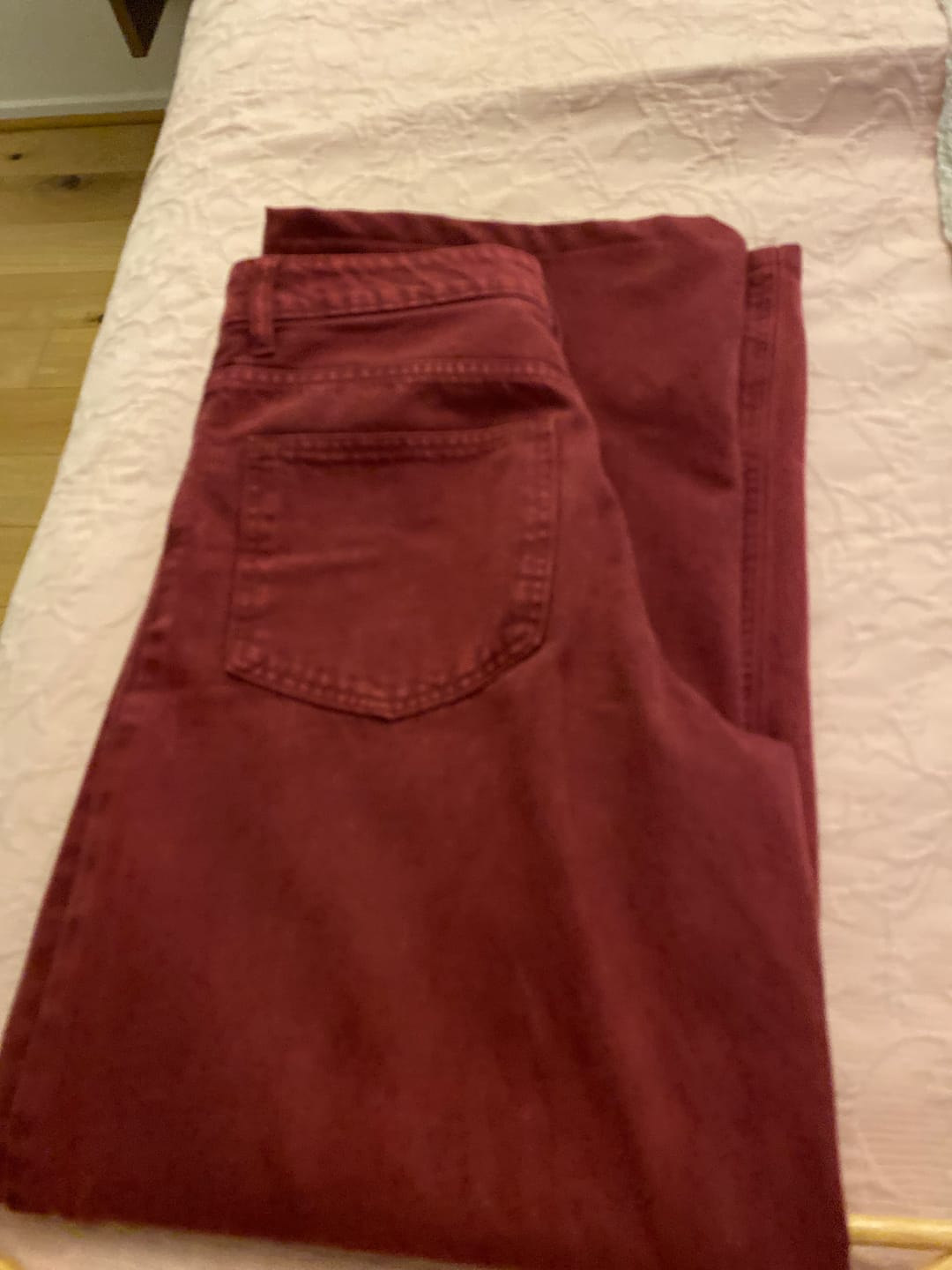 Customer photo review of JEANS JOSEFA Wide Leg burdeo