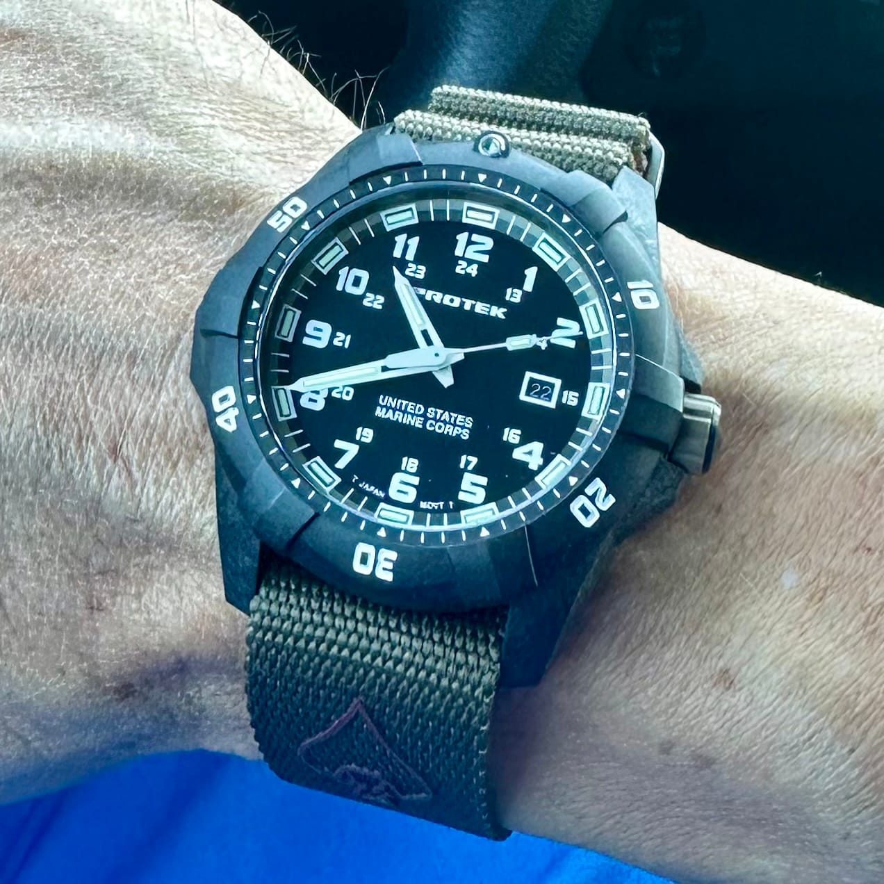 Customer photo review of NOFORN Single-Pass Watch Strap