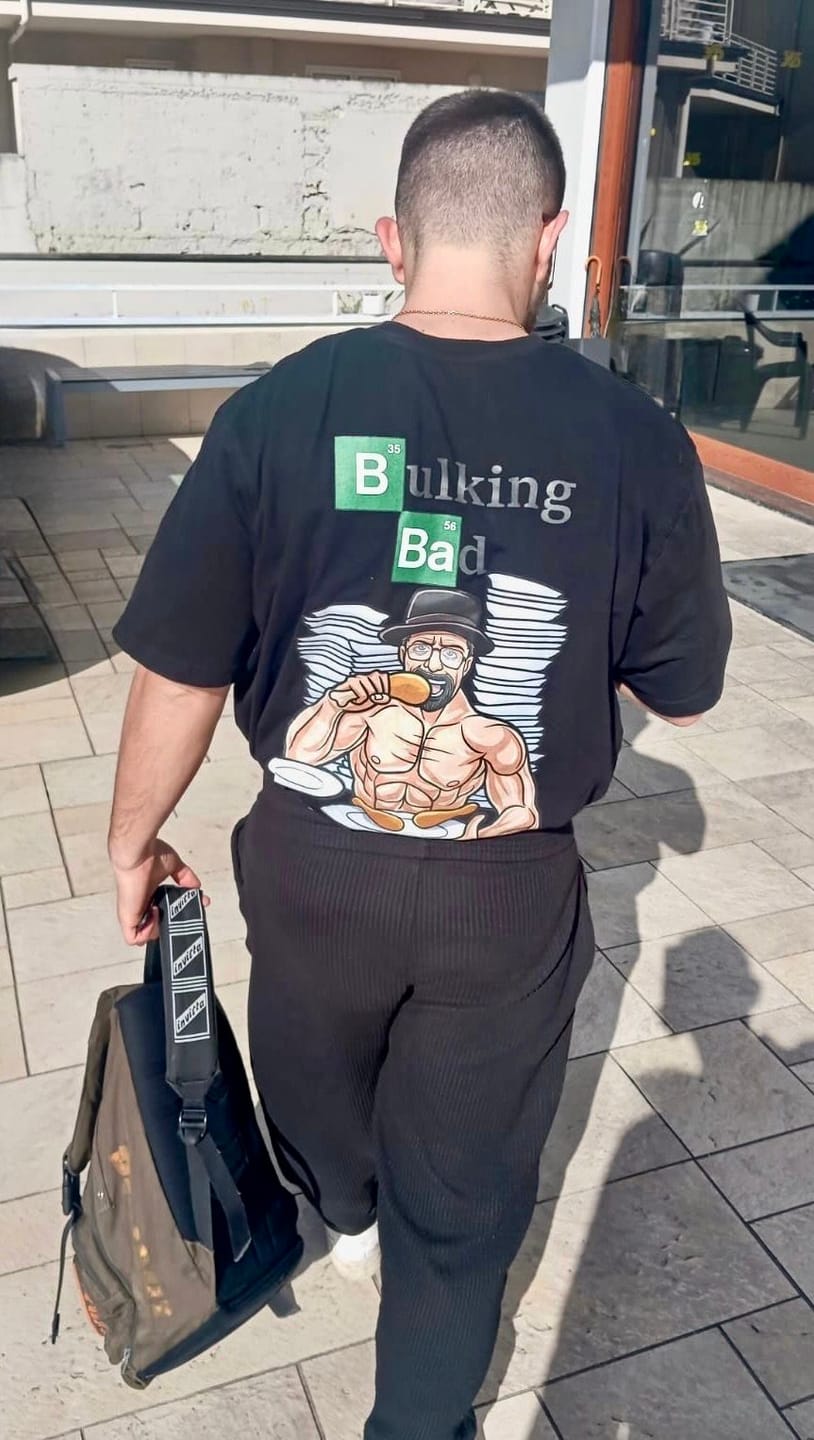 Customer photo review of Bulking Bad (Backprint) Oversized Shirt