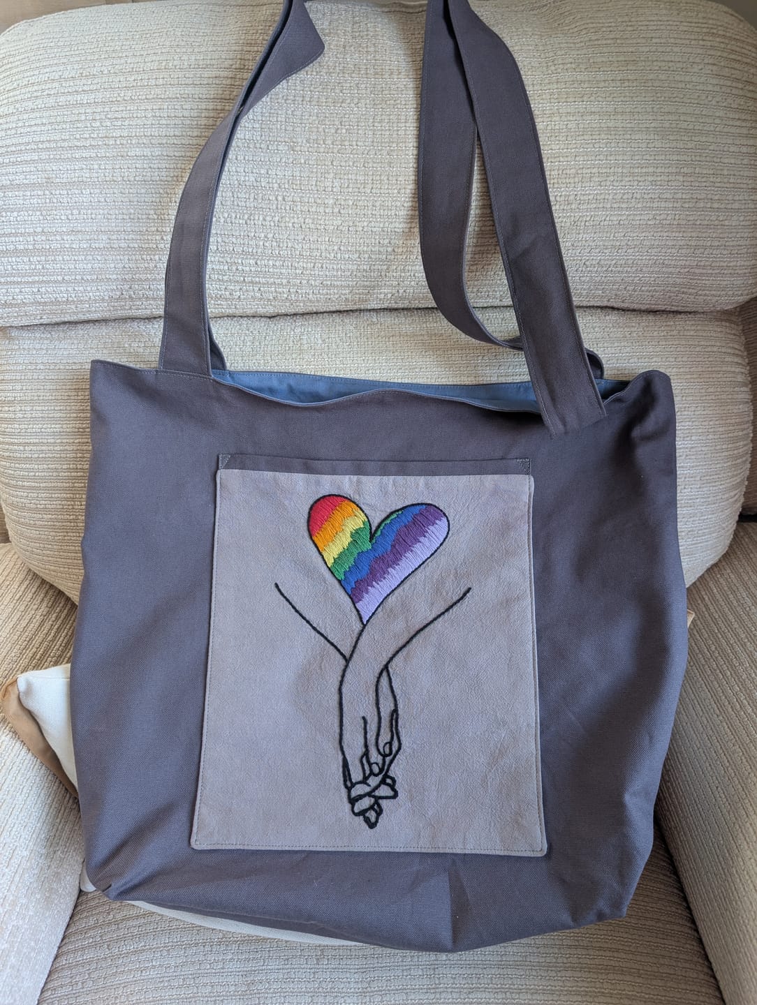 Customer photo review of Plain Soft Cotton Canvas Fabric