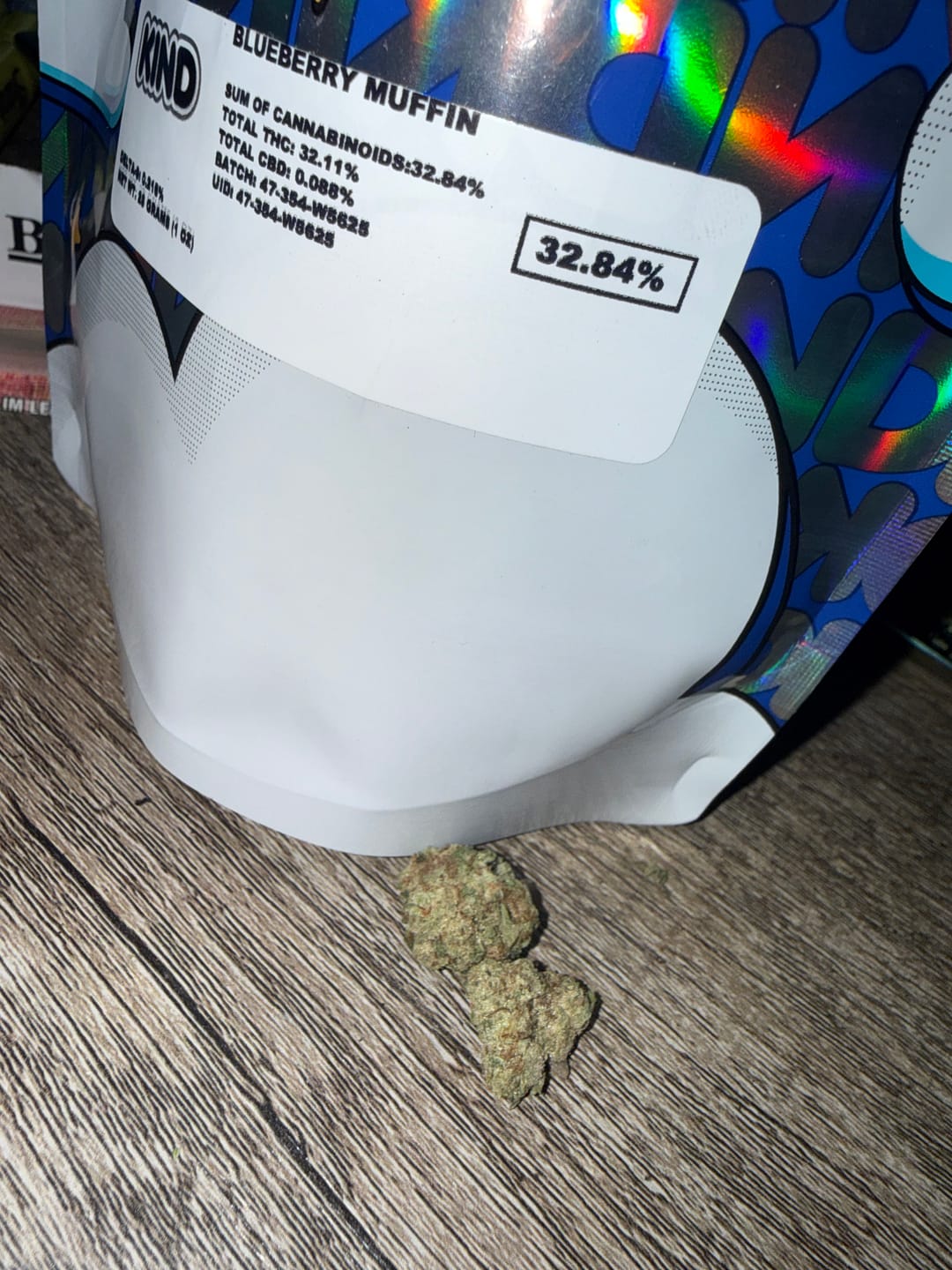 Customer photo review of Blueberry Muffin - 28 Grams - Indica