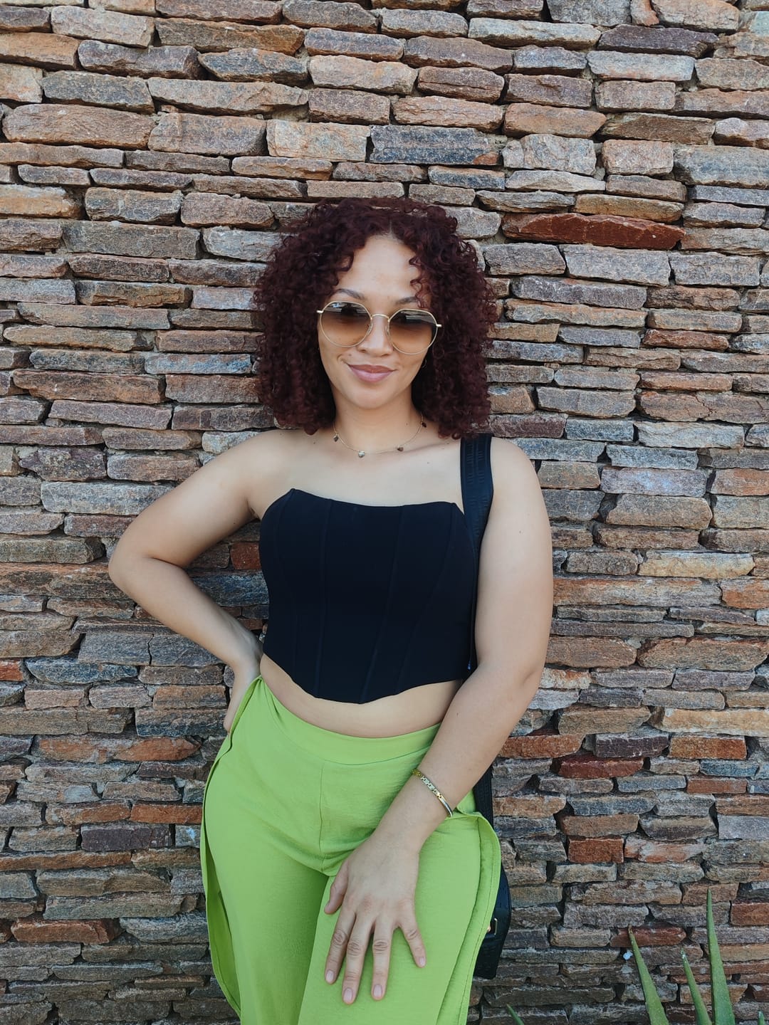 Customer photo review of Wavymy Wear & Go Reddish Brown 7x5 Glueless Lace Wigs Human Hair 180% Density