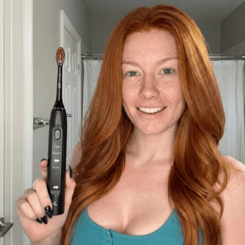 Customer photo review of Exy Red Light Toothbrush