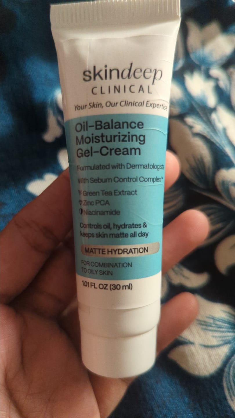 Customer photo review of Oil-Balance Moisturizing Gel-Cream