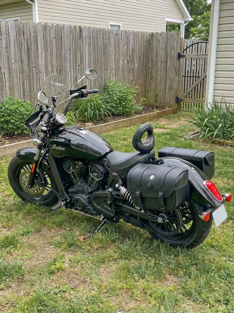 Customer photo review of 30L - Kronan Large Indian Scout Leather Motorcycle Saddlebags