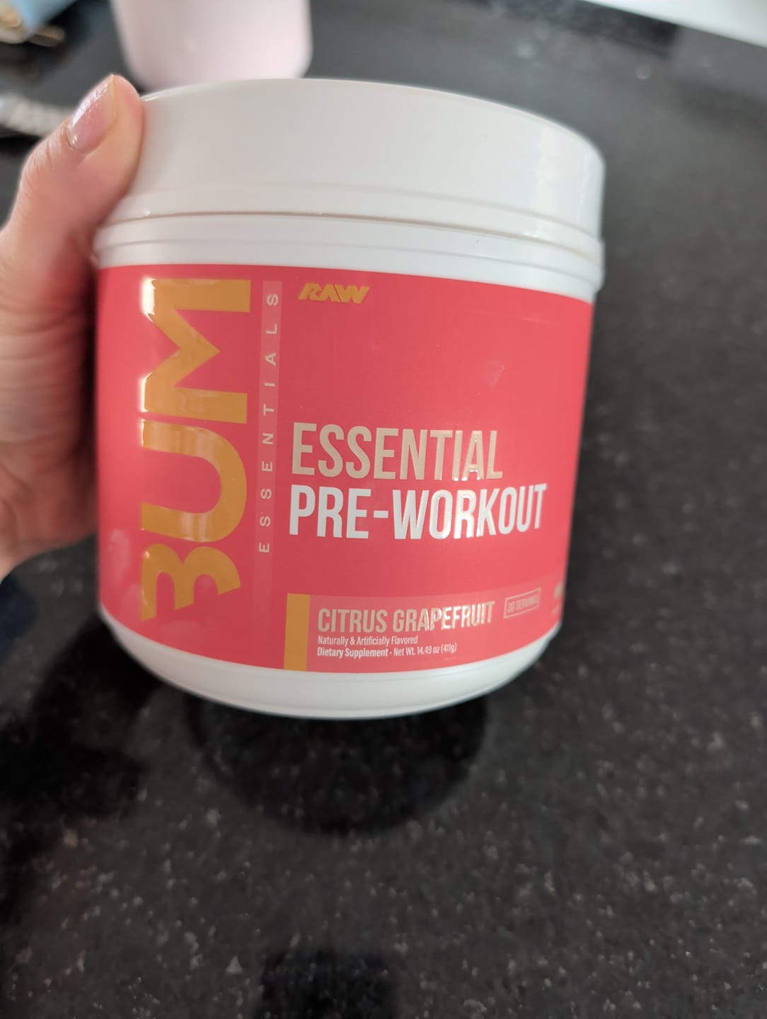 Customer photo review of CBUM - Essentiel Pre-Workout - 408g