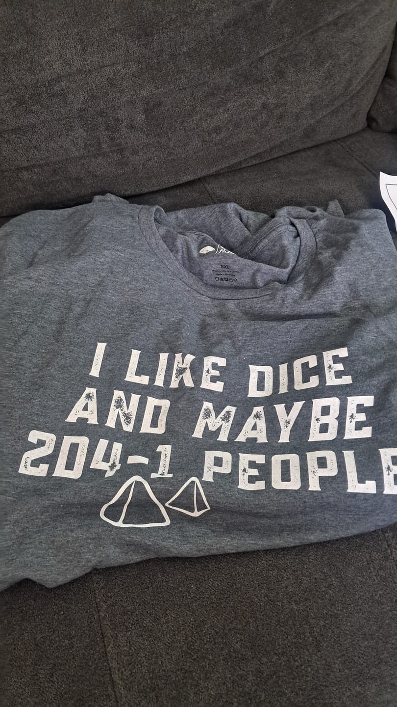 Customer photo review of Like Dice and Maybe 2D4-1 People