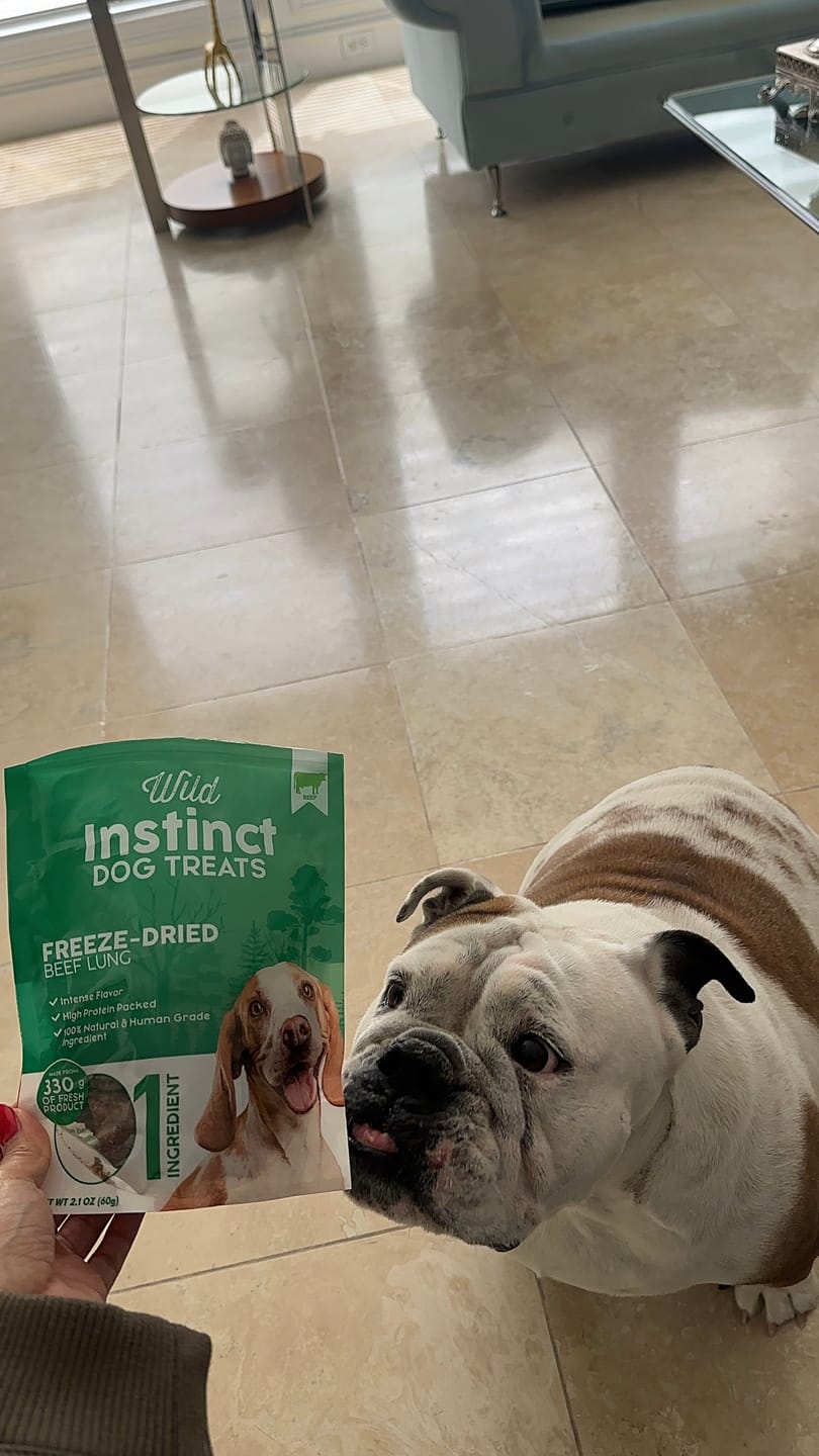 Customer photo review of Freeze-Dried Beef Liver for Dogs