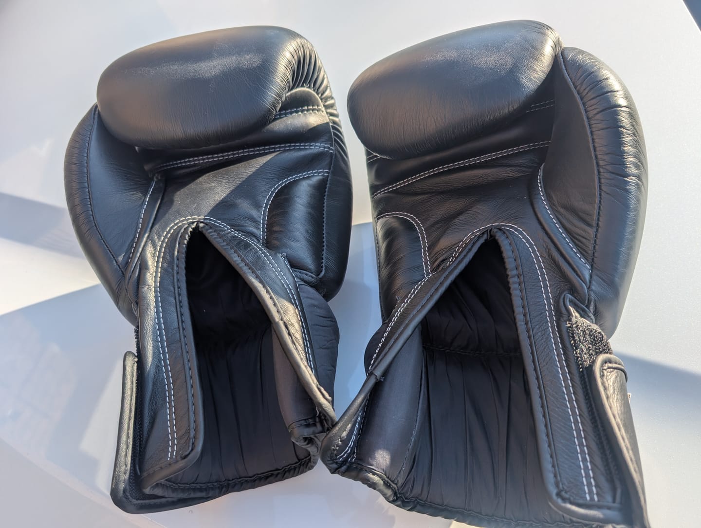 Customer photo review of WINDY CLASSIC LEATHER MUAY THAI BOXING GLOVES - BGVH