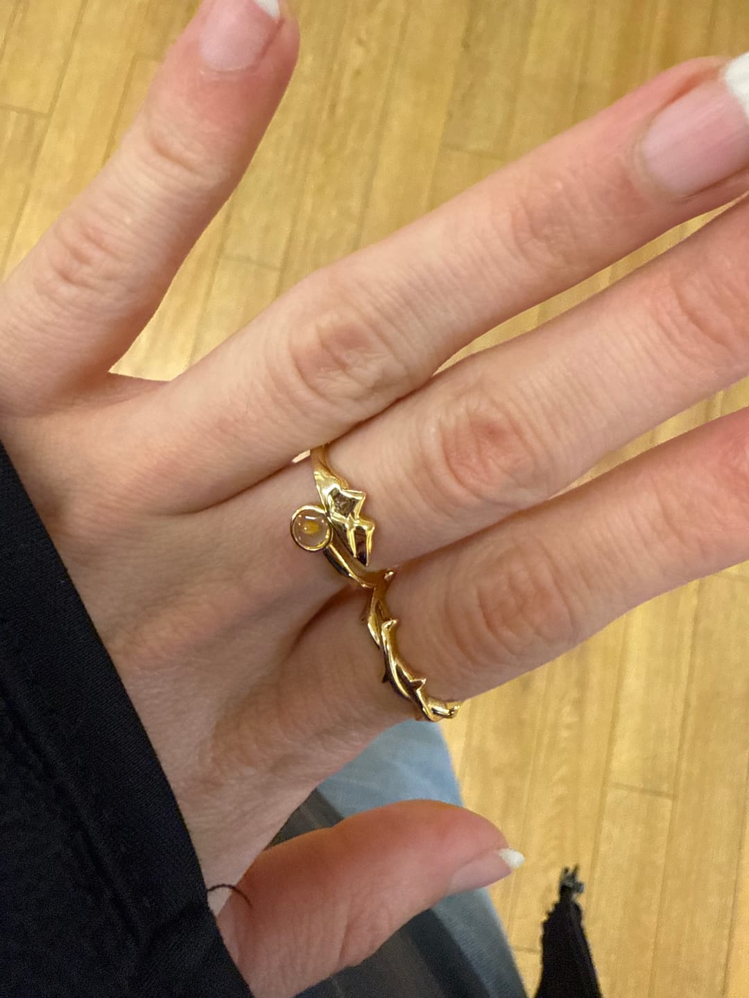 Customer photo review of Sterling Silver Crown of Thorns Ring