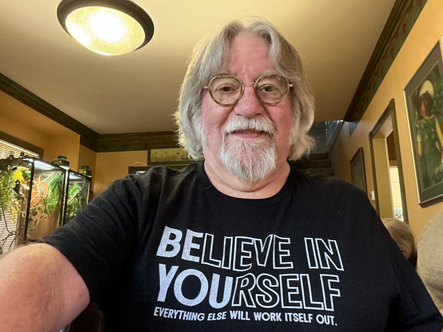 Customer photo review of Believe In Yourself Tee