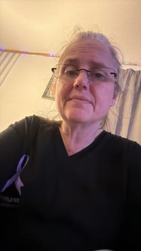 Customer photo review of Epilepsy - Round 39 (Unisex V-Neck Tee | Bella + Canvas)