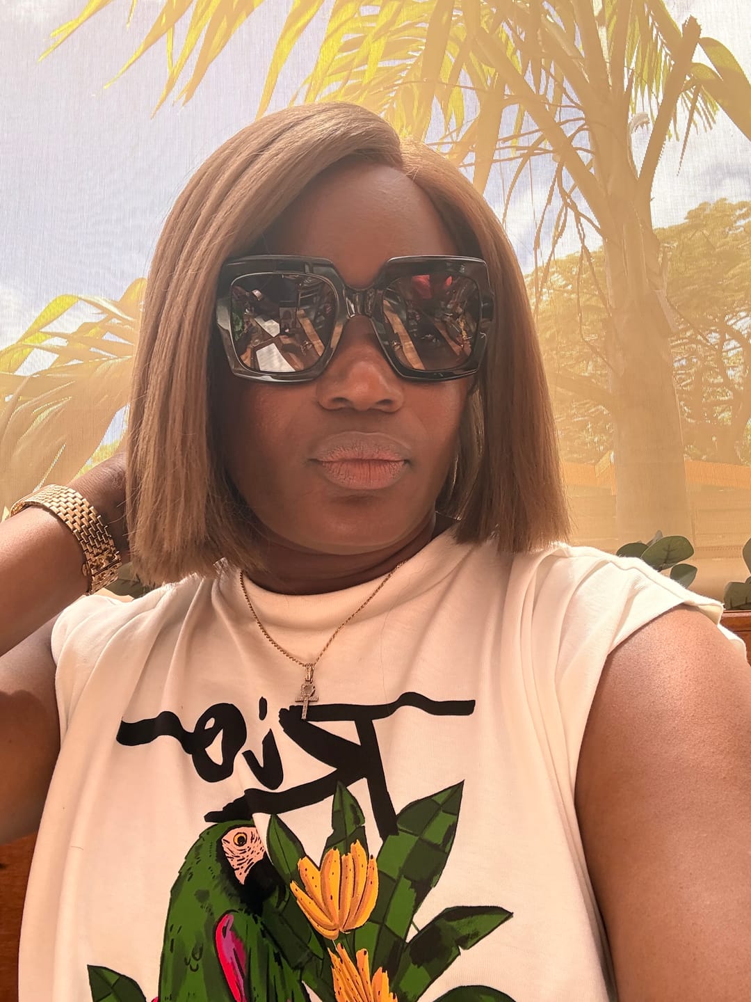 Customer photo review of Sensationnel Bare Lace Glueless Synthetic Lace Front Wig - 13X6 UNIT 3
