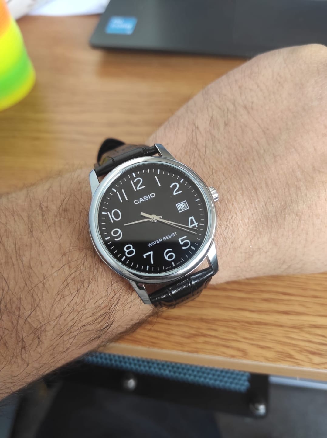 Customer photo review of Reloj Casio Análogo MTP-V002L-1BU Correa de Cuero