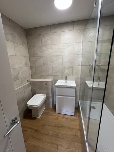 Customer photo review of Hudson Reed Urban 500mm Floor Standing 2-Door/Drawer Vanity Unit & Basin 3 - Satin White