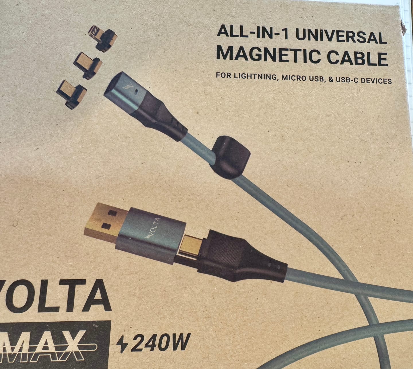 Customer photo review of Volta MAX Cable