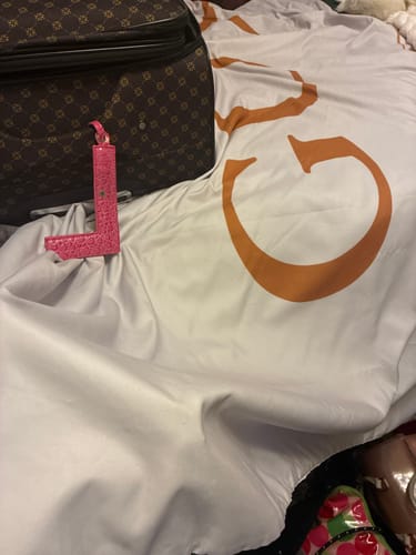 Customer photo review of Signature Logo in White Background Gucci bed set