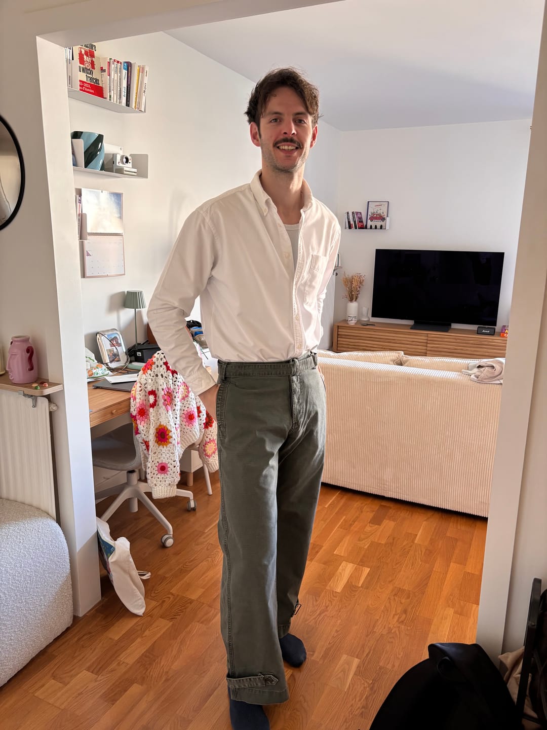 Customer photo review of M35 French Motorized Cavalry pants-No Front Patch Pocket