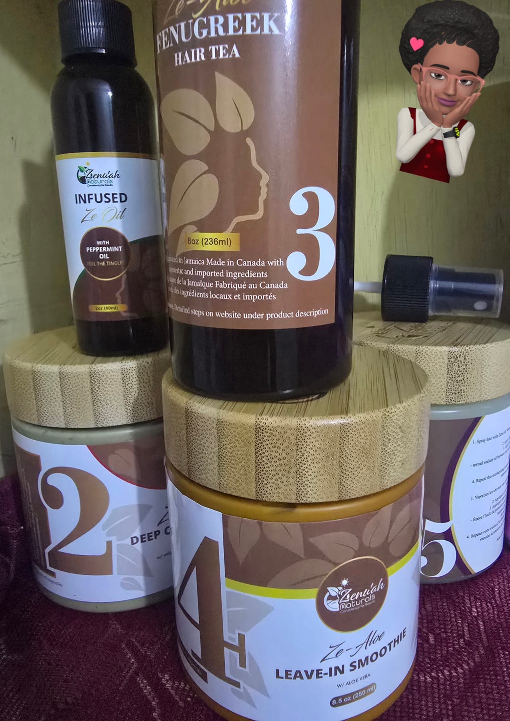 Customer photo review of Infused Ze Oil – Herbal Nourishing Scalp Blend