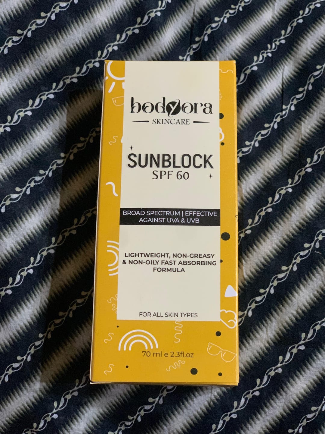 Customer photo review of Sunblock SPF 60