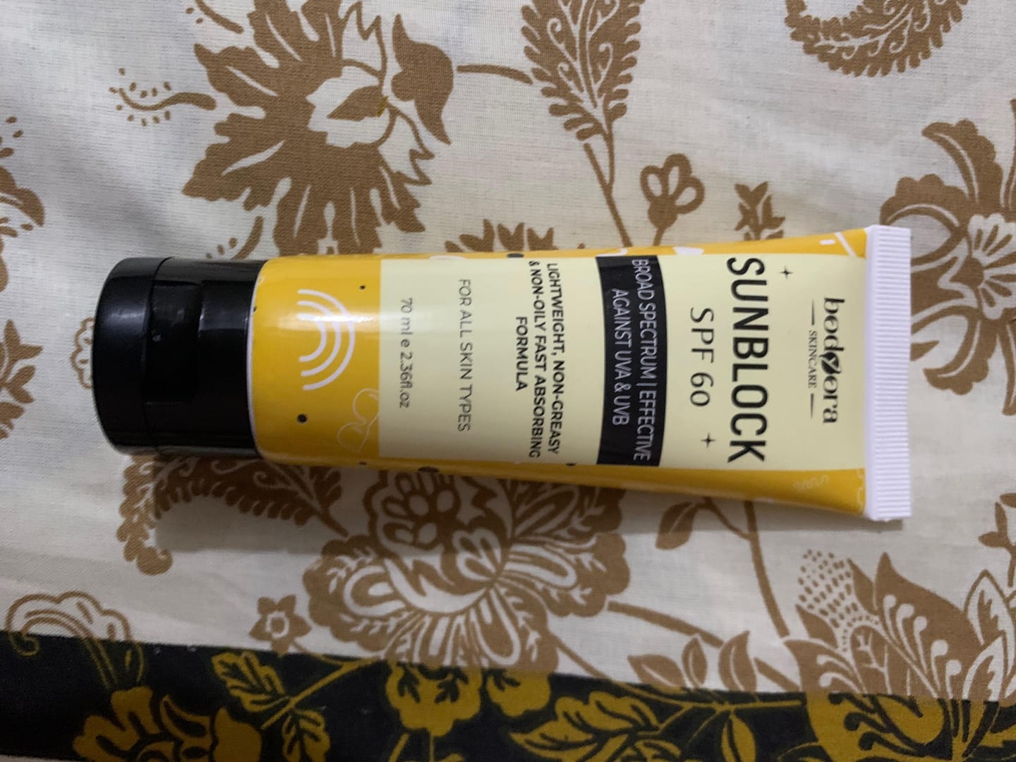 Customer photo review of Sunblock SPF 60