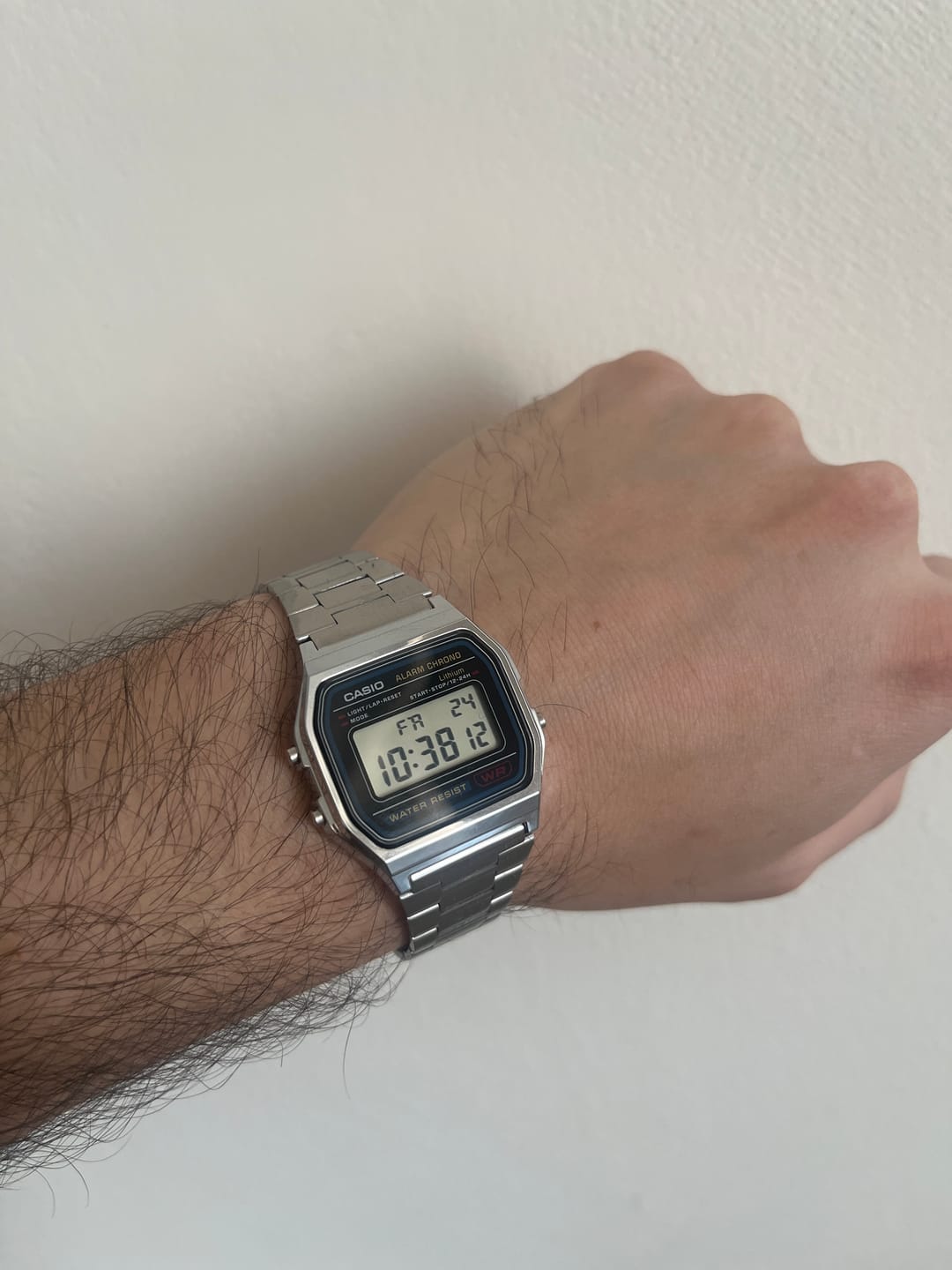 Customer photo review of Reloj Casio Vintage A158WA-1DF Azul/Plateado