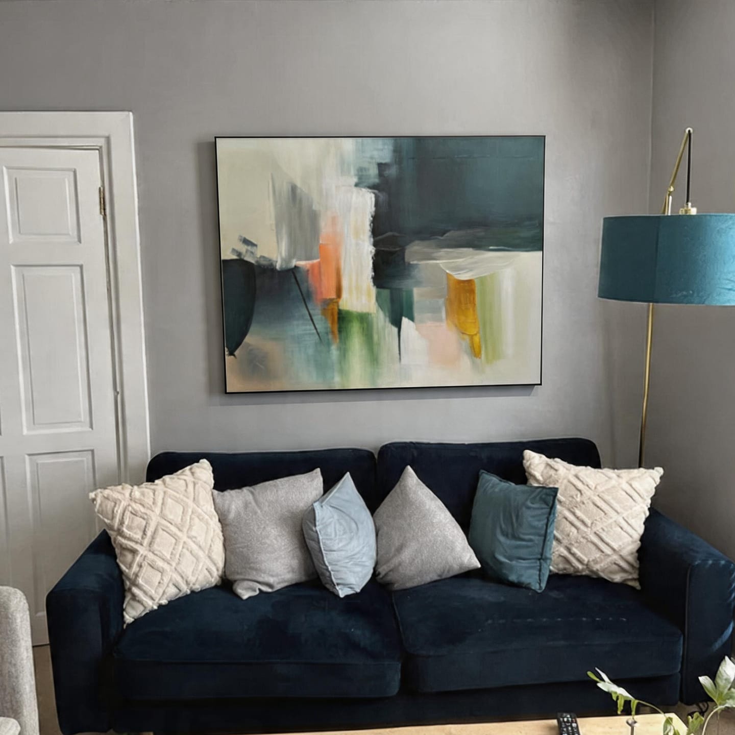 Customer photo review of Colorful Abstract Painting Canvas #AP113