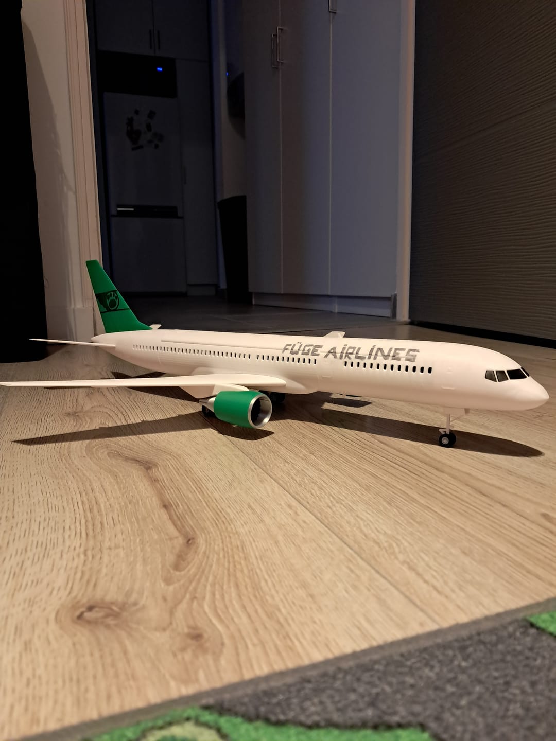 Customer photo review of 757-200 style aircraft model (1/80 scale)