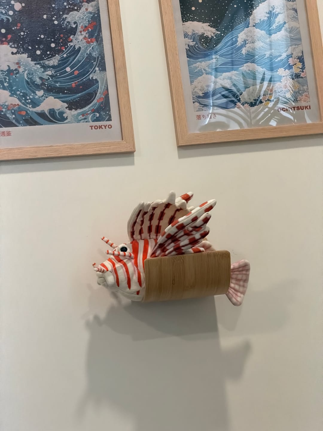 Customer photo review of Red Lionfish Soft Stuffed Plush Toy